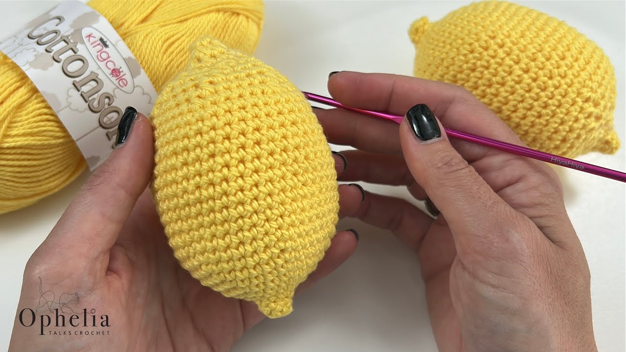 lemon Crochet Tutorial // Lemon Amigurumi Crochet