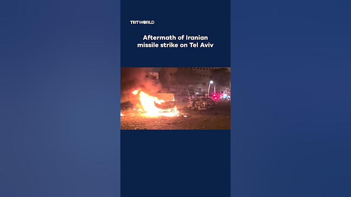 Scenes after Iranian missiles hit Tel Aviv