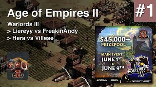 МИРОВОЙ ТУРНИР ДЕНЬ 1: ЛУЧШИЕ МАТЧИ в Warlords III на 50000$ ✅ Age of Empires II