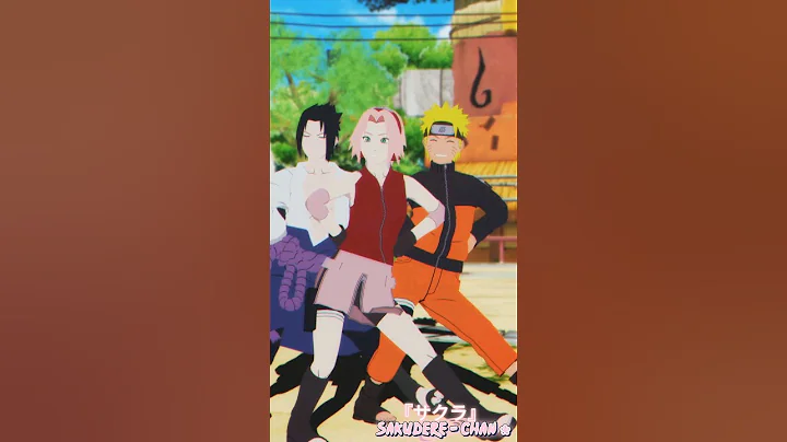 【 MMD ナルト NARUTO 】 - RPG ダンス。チームセブン！サクラ、サスケ、ナルト — #mmd #naruto #team7 #shorts