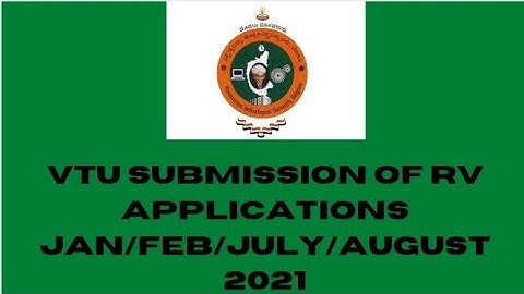 VTU SUBMISSION OF ONLINE APPLICATION FORMS FOR RV 2021 #VTU #VTUNEWS #VTUUPDATES #vtuRV #DOGOODWORLD
