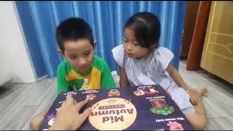 Tiếng Anh Giao Tiếp Thiếu Nhi Tại Phan Thiết: Melanin and Lucas talking about Mid Autumn Festival