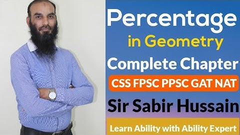 Percentage in Geometry CSS Ability GAT NAT PPSC FPSC