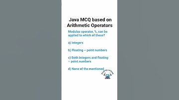 1. Java MCQ based on Arithmetic Operators #shorts #java