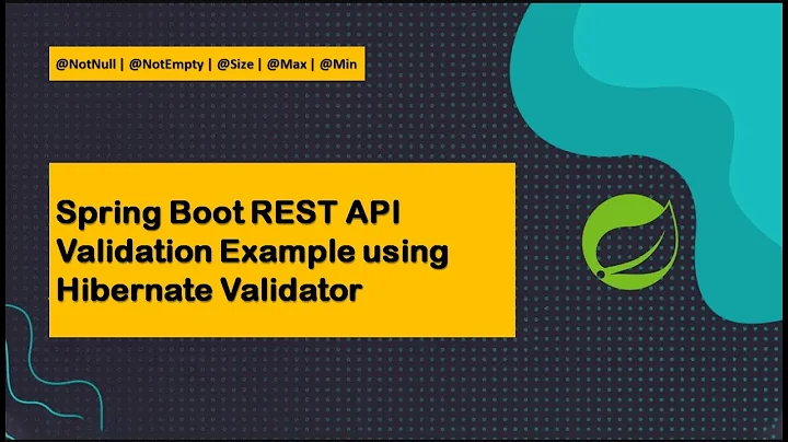 Spring Boot Rest Validation Example with Hibernate Bean Validation Constraints #JavaPuzzle