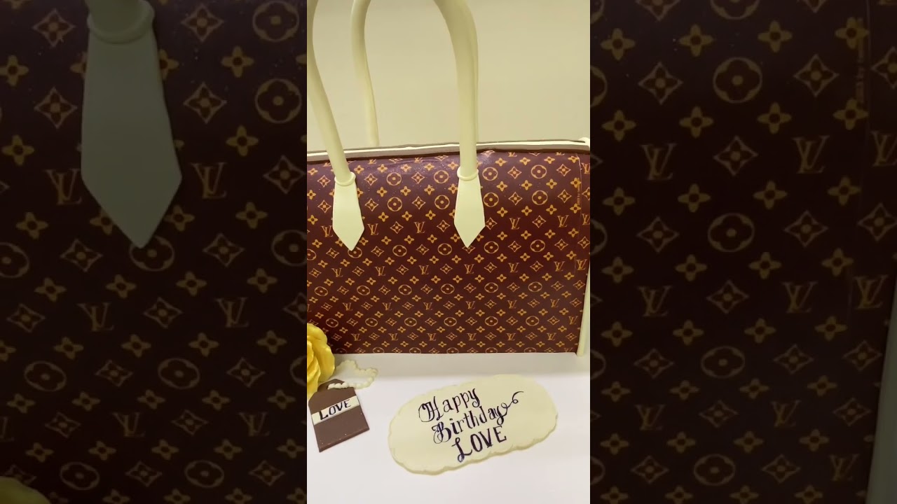 Easy Louis Vuitton Bag Cake Tutorial that Anybody Can Make at Home 