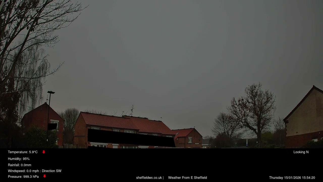 Time-Lapse 15 January 2026  - Sheffield UK