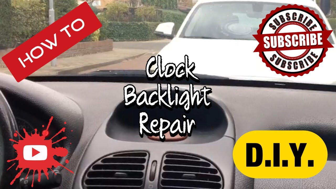 Project How repair the clock backlights (Peugeot - YouTube