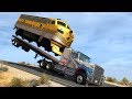 Trucks Vs Trains #1 BeamNG Drive Crashes