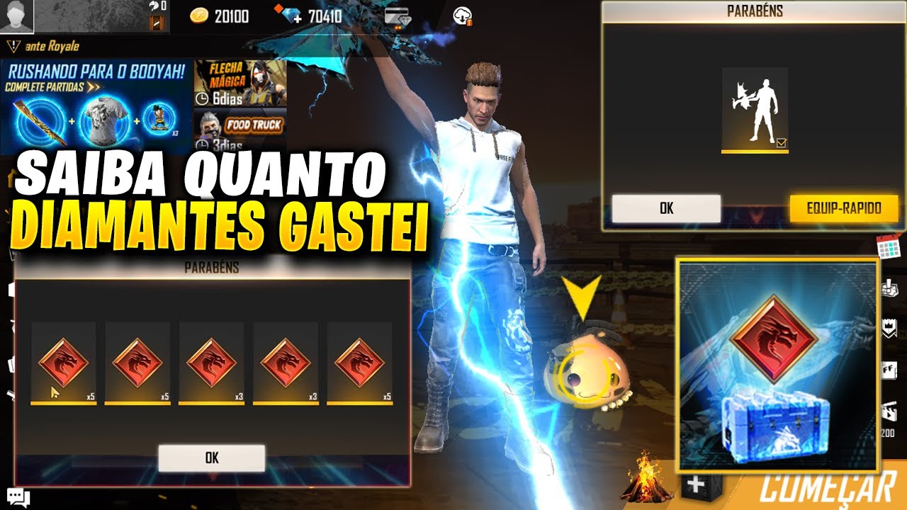 PEGUEI A AK CHAMA DO DRAGÃO E DEIXEI NO LVL MÁXIMO, SAIBA QUANTOS DIAMANTES GASTEI!