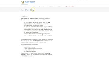Interlibrary Loan Video Tutorial - WW