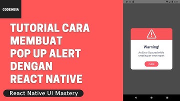 Tutorial Cara Membuat Pop Up Alert dengan React Native