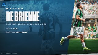 Matteo De Brienne 2025 Mid-Season Allsvenskan Highlight Tape - Gais