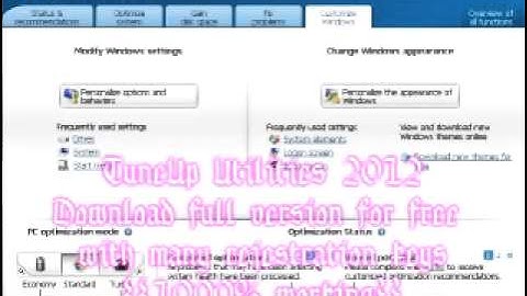 Download TuneUp Utilities 2012 full version for free