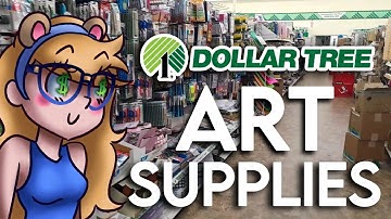 Dollar Tree ART SUPPLIES for BEGINNERS!
