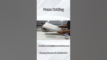 How to cutting foam by PE foam #digitalmachine #oscillatingknifecuttingmachine #packaging #pefoam