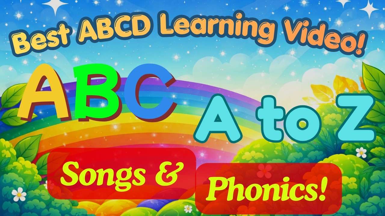 ABCD Learning Video for Kids | A to Z Alphabet Song | Nursery Rhymes ...