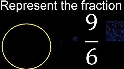 Represent 9/6 graphically . Graphic representation of fractions, graph