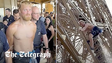British man arrested for climbing the Eiffel Tower