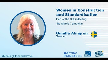 Women in construction & standardisation campaign for the #MeetingStandardsWeek: Gunilla Almgren