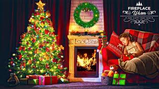 Peaceful Christmas Music 🎁🎄Relaxing Christmas Ambience With Warm Fireplace ☃️🔥 Christmas Carols