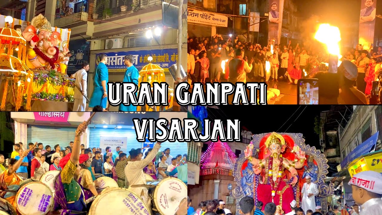 Uran ganpati visarjan 🙏🤗 | daily vlogs sadro | mumbai ganpati visarjan ,urancha raja