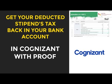 how to get deducted tax back in cognizant | Most demanded video by freshers 2022