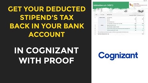 how to get deducted tax back in cognizant | Most demanded video by freshers 2022