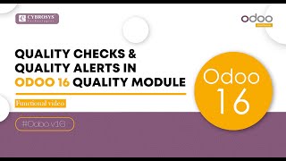 Manage Quality Checks & Quality Alerts in Odoo 16 Quality App | Odoo 16