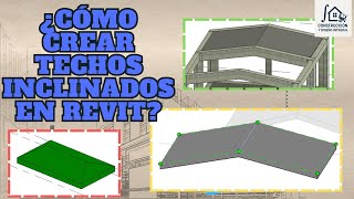 ¿Cómo crear losas o techos a dos aguas (Inclinadas) en Revit?