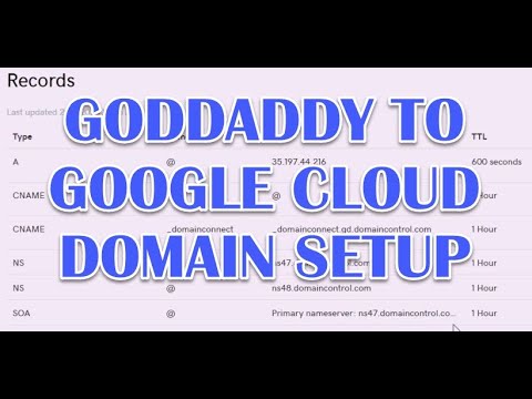 Setup godaddy domain name for google cloud wordpress hosting