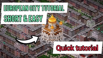 quick European city tutorial #city #citybuilder #pixelart #theotown #tutorial
