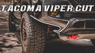 HOW TO  High Clearance 'Viper' Front Bumper Cut | 3rd Gen Tacoma