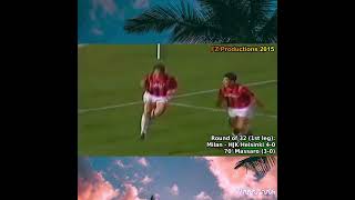 Toto Cutugno ❤️ 🖤 A.C Milan 🇮🇹, Arriva la domenica,Rai 🦋 Uno,1989-1990 Champione Clubs Coppa🏆