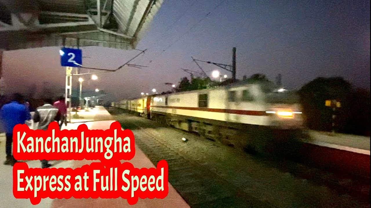 High Speed Evening Show | Dangerous Whining by Wap7 Kanchan Jungha Express at Full Speed