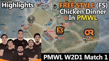 PMWL W2D1 Match 1 - Team FreeStyle FS Chicken Dinner - PMWL Highlights