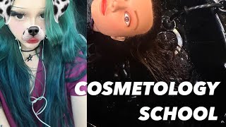 first day cosmetology school !