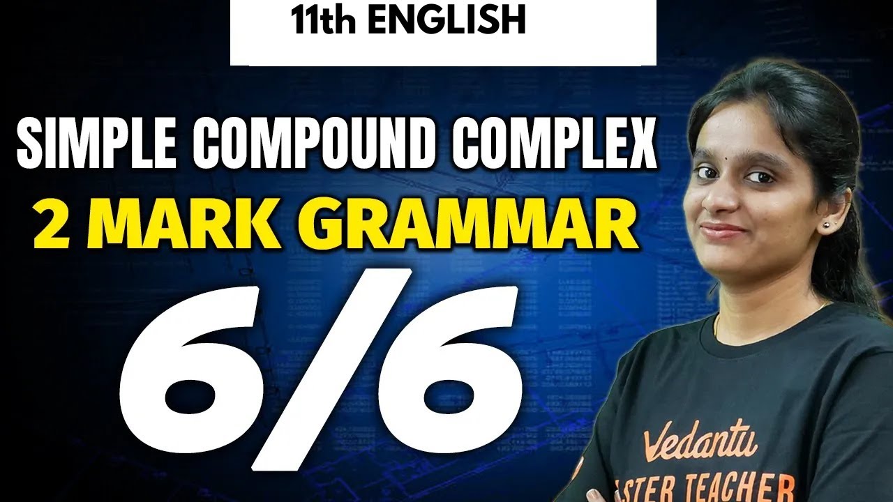 11th 12th English Simple Compound Complex | 2m Grammar 6/6 | Public 2025 #englishgrammar