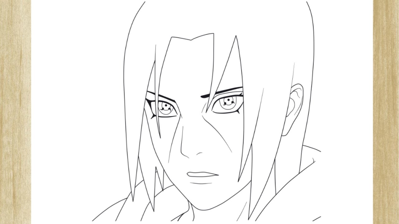 COMO DESENHAR o OLHO do ITACHI da #AKATSUKI passo a passo 