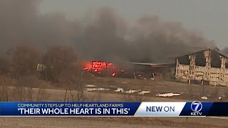 Community steps up to help in deadly Heartland Farms fire