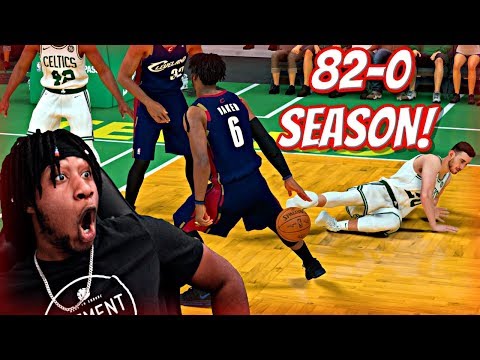 MAKING HISTORY AND FINISHING THE SEASON A PERFECT 82-0! CRAZY ANKLE BREAKERS! - NBA 2K19 MyCAREER