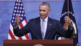 Obama Laughs Off Trump's Claim of 'Rigged' Election