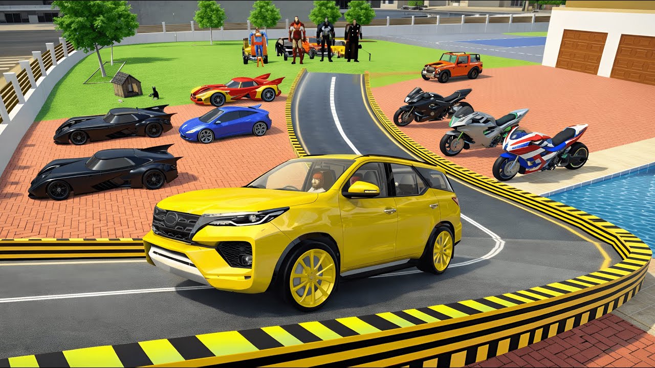 Avengers vs Mega Ramp 😈 Extreme Jump Challenge💥🔥 Indian Theft Auto Simulator 💥🤩 Mega Ramp Hulk Squid