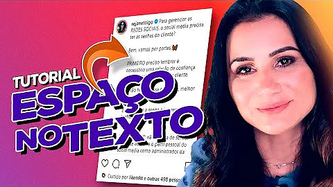 Como dar espaço na legenda do Instagram?