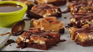 Turtle Brownies Recipe Demonstration - Joyofbaking.com