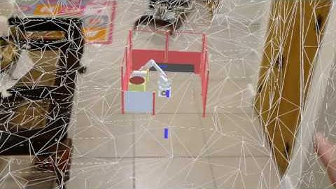 HoloLens Robot Simulation with Scaling and Cell Controls