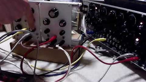 DIY Eurorack Modular Yusynth filter  Minimoog VCF demo / Erica synths EG