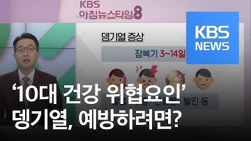 [5분 건강 톡톡] 5월 해외여행 시 주의해야 할 ‘뎅기열’ 예방법은? / KBS뉴스(News)