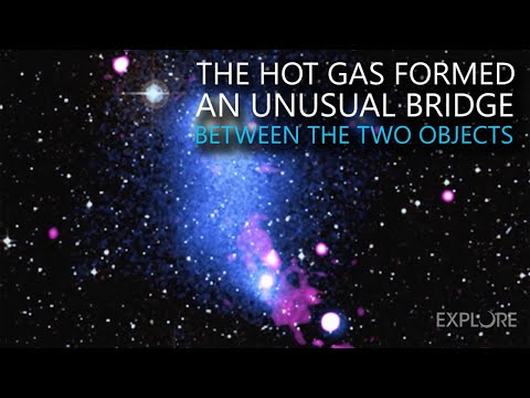 A Quick Look at Bending the Bridge Between Two Galaxy Clusters