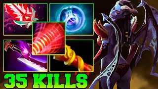 35 Kills QOP Dota 2 Mid - Best Queen Of Pain Dota 2 Pro Gameplay Guide Build 7.34